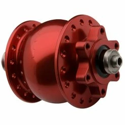 Son 28 Nabendynamo Disc 6-Loch Hohlachse Rot Eloxiert