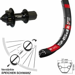 Dt-swiss 29 Zoll DT Swiss 545D Hinterrad XLC Evo 6-Loch Nabe Schwarz
