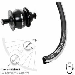 Dt-swiss Rennrad Vorderrad DT RR-511 Shutter Precision Nabendynamo