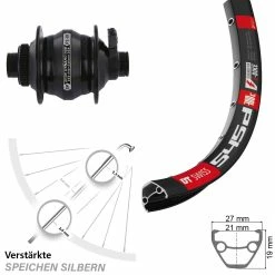 Dt-swiss Vorderrad Mit Nabendynamo DT Swiss 545 Shutter PL-8X Centerlock 29 Zoll
