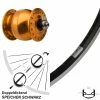 Vorderrad Mit Nabendynamo Son 28 Orange Eloxiert Ryde Andra 35 28 Zoll