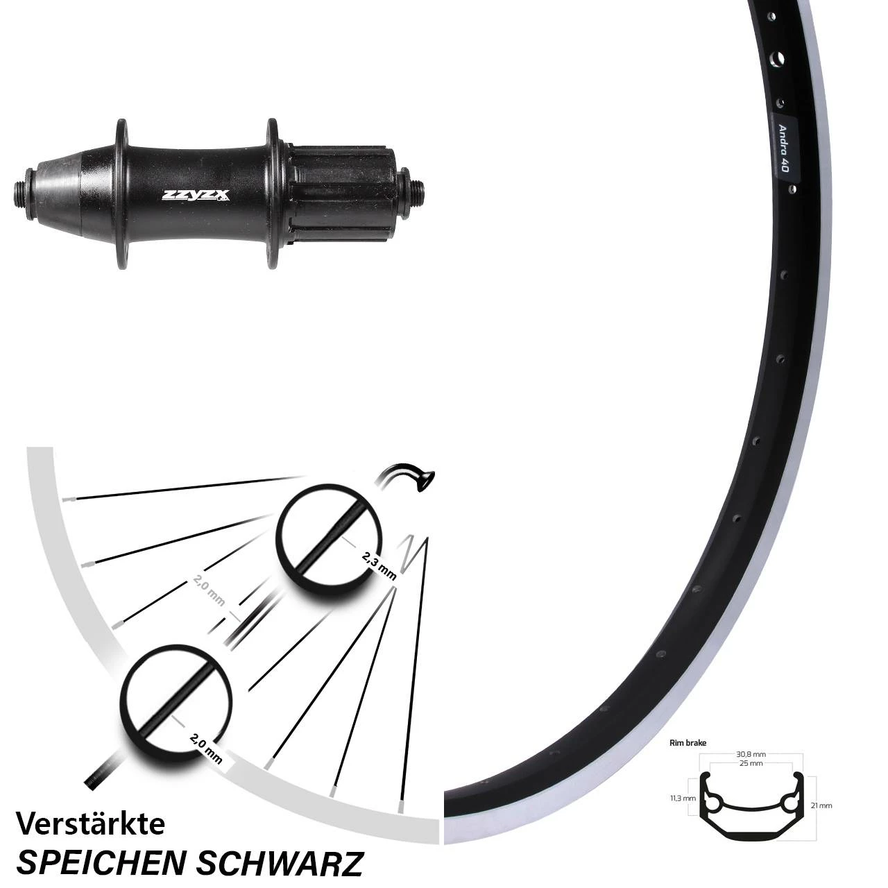 Ryde Andra 40 Hinterrad 26 Zoll Mit Formula OV-32 Nabe 1 Ryde Andra 40 Hinterrad 26 Zoll Mit Formula OV-32 Nabe