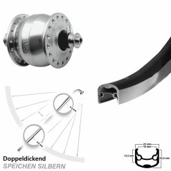 Vorderrad SONdelux 26 Zoll Ryde Andra 30 Schwarz