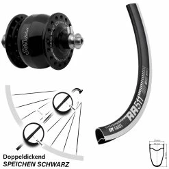Dt-swiss Vorderes Rad Mit Nabendynamo Son Delux DT Swiss RR 511