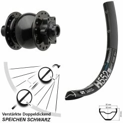 Dt-swiss Son 28-15 Boost Vorderrad DT Swiss H 552 29 Zoll