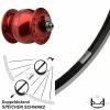 Vorderrad 28 Zoll Son Nabendynamo Rot Ryde Andra 35