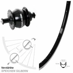 28 Zoll Ryde Andra 20 Vorderrad Mit Nabendynamo Shutter PV8