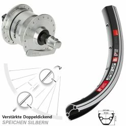 Dt-swiss 28 Zoll DT Swiss 535 Vorderrad Shimano DH3N72 Nabendynamo