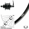 27,5 Zoll Nabendynamo Vorderrad Ryde Andra 35 Shimano Alfine DH-S501