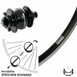 27,5 Zoll Ryde Andra 35 Shutter Precision Nabendynamo PD-8 Für Scheibenbremse Schwarz