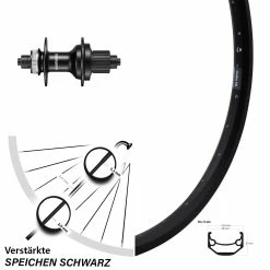 Hinterrad 27,5 Zoll Ryde Andra 40 Disc Shimano FH-MT500 Microspline