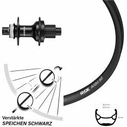 Hinterrad 29 Zoll Ryde Andra 321 Mit Shimano FH-MT510 Microspline