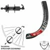 Dt-swiss DT Swiss EX 471 Shimano FH-M756 XT 29 Zoll Hinterrad 6-Loch