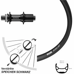 26 Zoll Hinterrad Shimano FH-MT400 Ryde Andra 321 Centerlock