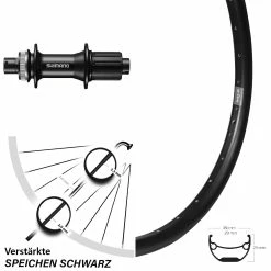 27,5 Zoll Hinterrad Shimano FH-MT400 Ryde Andra 29 Centerlock 142 Mm