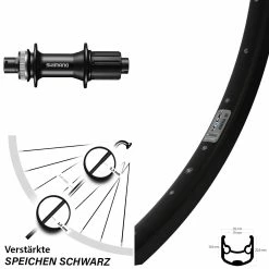 29 Zoll Hinterrad Ryde Andra 30 Disc Mit Shimano FH-MT400 Nabe