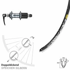 28 Zoll Shimano 105 FH-R7000 Mavic CXP Pro Vorderrad