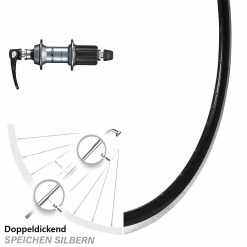 28 Zoll Hinterrad Shimano 105 FH-R7000 Ryde DP 16