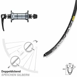 Mavic CXP Pro Vorderrad 28 Zoll Mit Shimano 105 HB-R7000 Nabe