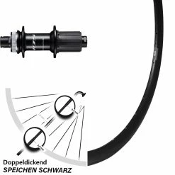 28 Zoll Hinterrad Shimano 105 FH-R7070 Ryde DP 16 Disc Centerlock