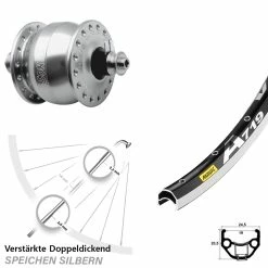 28 Zoll Vorderes Rad Mit Son Delux Nabendynamo Mavic A 719