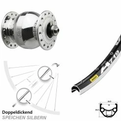 Vorderrad Mit Nabendynamo Son Delux Wide Body Mavic A 719 28 Zoll