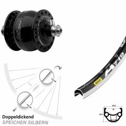 Son 28 Nabendynamo Mavic A 719 Vorderrad