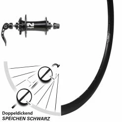 Novatec D791SB Ryde DP 16 Disc Vorderrad 28 Zoll Für Rennrad
