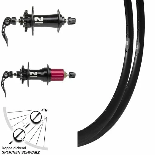 Laufradsatz Ryde DP 16 Rennrad Disc 28 Zoll Mit Novatec Nabe 11-fach -Rennrad Store 8242829