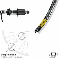 Hinterrad Fahrrad 28 Zoll Mavic Open Pro SUP Shimano 105 11-fach