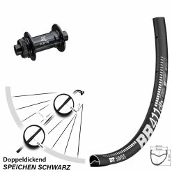 Dt-swiss DT Swiss RR 411 Vorderrad 28 Zoll Mit KX-G 12x100 Mm Nabe