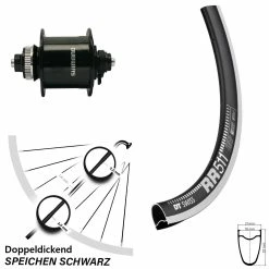 Dt-swiss Shimano DH-UR703 Nabendynamo DT Swiss RR 511 Vorderrad 28 Zoll