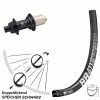 Dt-swiss Hinterrad 28 Zoll Centerlock KX-G Nabe Steckachse 12x142 Mm 11-fach DT Swiss RR 411