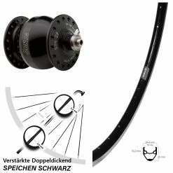 Son 28 Zoll Nabendynamo Ryde Andra 20 Vorderrad Schwarz