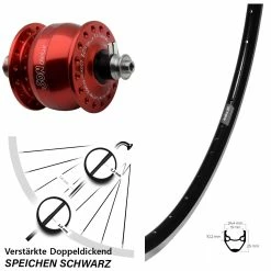 Vorderes Laufrad 28 Zoll Ryde Andra 20 SONdelux Rot