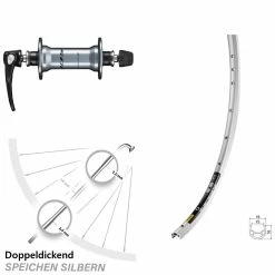 28 Zoll Vorderrad Shimano 105 HB-R7000 Mavic Open Elite