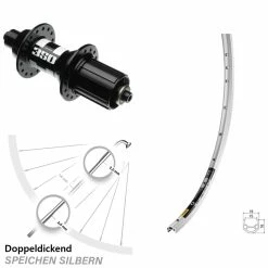 DT Swiss 350 Road Mavic Open Elite Silber Laufrad 28 Zoll
