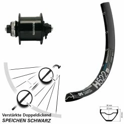Dt-swiss Vorderrad 29 Zoll DT Swiss H 522 Shimano DH-UR700-3D Centerlock