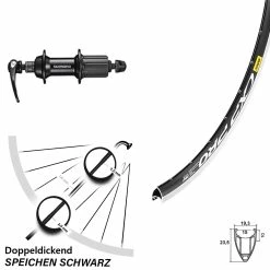 Laufrad 28 Zoll Mavic CXP Pro Shimano Tiagra FH-RS400 11-fach