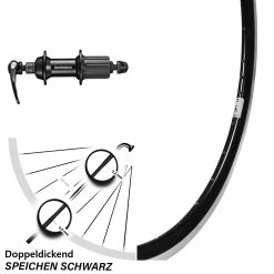 Laufrad 28 Zoll Ryde Dutch 19 Felgenbremse Shimano Tiagra FH-RS400