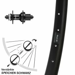 29 Zoll Hinterrad Ryde Rival 30 QR 12-fach Shimano FH-MT500