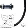 Vorderrad 20 Zoll Ryde Andra 40 Disc Nabe Shimano HB-M7110