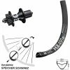 Dt-swiss 27,5 Zoll Hinterrad DT Swiss 350 Hybrid Und HX 491 Für Schnellspanner