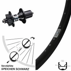 28-29 Zoll Ryde Andra 30 Disc Hinterrad DT Swiss 350 Hybrid 5/135 Mm