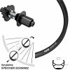 Ryde Andra 321 Disc Hinterrad 26 Zoll Mit DT Swiss 350 Hybrid Steckachse Nabe