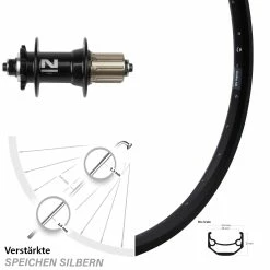 27,5 Zoll Hinterrad Ryde Andra 40 Disc Mit Novatec D042 Nabe