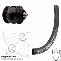 Dt-swiss Nabendynamo SON 28 DT Swiss RR 521 Vorderrad 28 Zoll Centerlock
