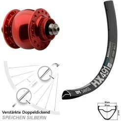 Dt-swiss Vorderrad 29 Zoll DT Swiss HX 491 5/100 Mm SON 28 Centerlock