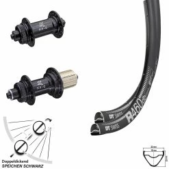 Dt-swiss Laufradsatz 28 Zoll Road Disc KX-G Nabe Centerlock 100/135 Mm 11-fach DT Swiss R 460