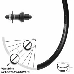 27,5 Zoll Hinterrad Ryde Andra 29 Mit Shimano FH-MT401 Micro Spline 12-fach